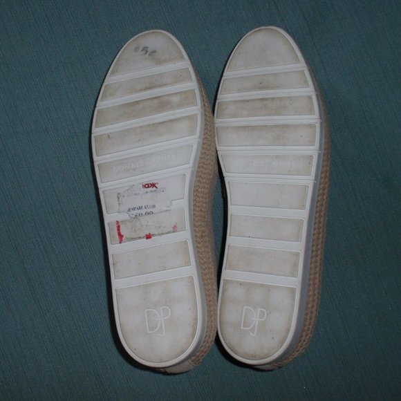 Donald Pliner Paryn Leather Tan Espadrilles Shoes Flats Slip Ons 8.5 - Picture 9 of 13